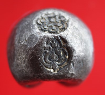 เงินพดด้วง พดด้วงอยุธยา ตราบัวยันต์ น้ำหนัก1บาท