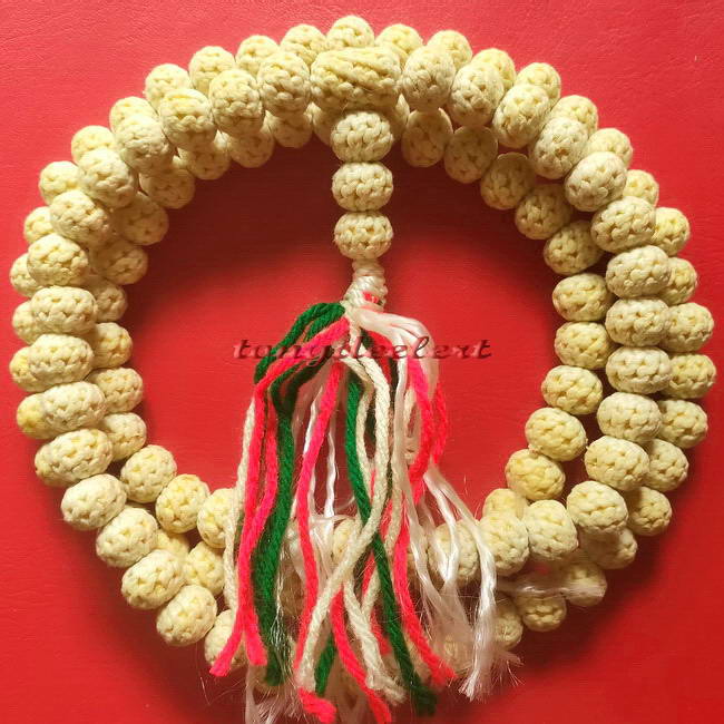 สุดยอดประคำ ประคำถักกระดาษสาลงยันต์108 หลวงพ่ออุตตมะ วัดวังก์วิเวการาม ตามตำรามอญโบราณ สวยมากค่ะ