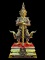 ท้าวเวสสุวรรณ ปลดหนี้ เนื้อทองเหลืองปิดทองลงยา วัดแค สุพรรณบุรี