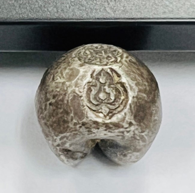 เงินพดด้วง พดด้วงอยุธยา ตราบัวยันต์ น้ำหนัก1บาท