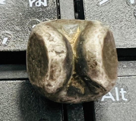 เงินพดด้วง พดด้วงอยุธยา ตราบัวยันต์ น้ำหนัก1บาท