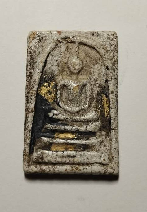 พระสมเด็จกรุวัดกลางคลองข่อย พิมพ์เจดีย์ พร้อมบัตรการันตีพระแท้ สมาคมพระบูชาพระเครื่อง