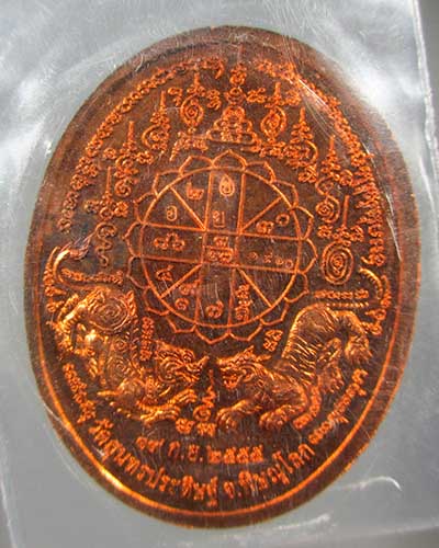 เหรียญอายุยืน หลวงปู่แขก วัดสุนทรประดิษฐ์ เนื้อทองแดง #3