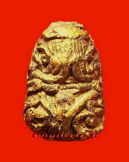 พระปิดตาทาบรอนซ์ทอง หลวงพ่อนารถ วัดศรีโลหะราษฏร์บำรุง จ.กาญจนบุรี สวยมากค่ะ