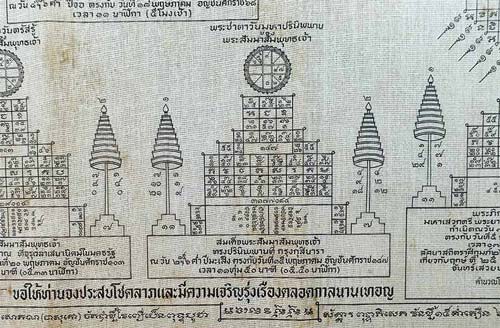 ผ้ายันต์ท่านเจ้าคุณนรฯ ปี ๒๕๑๓ สภาพสวยเดิม ๆ เก็บอย่างเดียวครับ*152