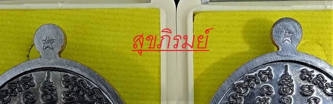 หลวงพ่อรวย วัดตะโก รุ่น รวย100ปี เนื้อทองแดงรมดำ ( 2 องค์ ) 