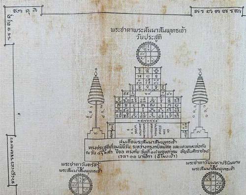 ผ้ายันต์ท่านเจ้าคุณนรฯ ปี ๒๕๑๓ สภาพสวยเดิม ๆ เก็บอย่างเดียวครับ*200