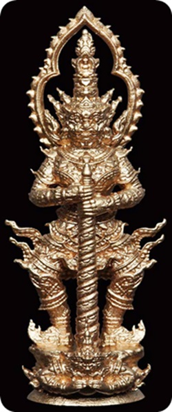 ท้าวเวสุวรรณจาตุมหาราชิกา มหาราชเทวฤทธิ์ 2.8 ซ.ม หลวงปู่ครูบาจันทร์ เนื้อบรอนซ์พิงค์โรส หมายเลข 304