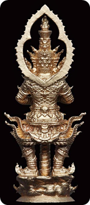 ท้าวเวสุวรรณจาตุมหาราชิกา มหาราชเทวฤทธิ์ 2.8 ซ.ม หลวงปู่ครูบาจันทร์ เนื้อบรอนซ์พิงค์โรส หมายเลข 304