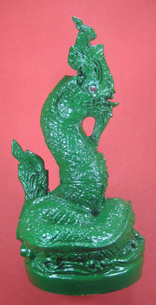 พญานาคราชเจ้าปู่ศรีสุทโธ คำชะโนด ขนาดบูชา ฐาน2.5 นิ้ว สูง 5 นิ้ว หมายเลข + มีจาร