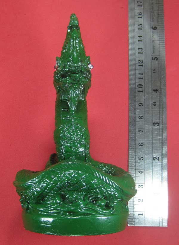 พญานาคราชเจ้าปู่ศรีสุทโธ คำชะโนด ขนาดบูชา ฐาน2.5 นิ้ว สูง 5 นิ้ว หมายเลข + มีจาร