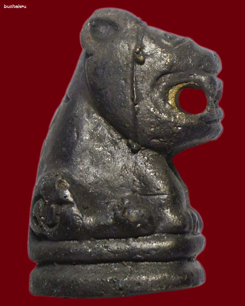 เสือสมโภชเจดีย์ เนื้อสัตตะโลหะ หล่อโบราณ ปี 2556 หลวงปู่ครูบาตั๋น สำนักสงฆ์ม่อนปู่อิ่น จ.เชียงใหม่