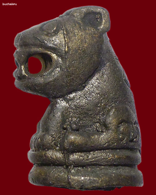 เสือสมโภชเจดีย์ เนื้อสัตตะโลหะ หล่อโบราณ ปี 2556 หลวงปู่ครูบาตั๋น สำนักสงฆ์ม่อนปู่อิ่น จ.เชียงใหม่