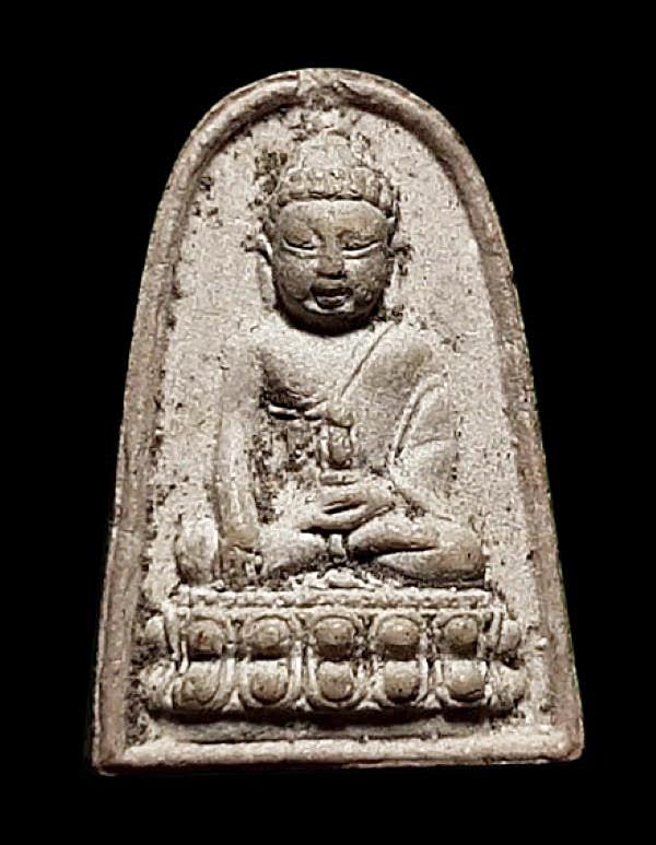 พระผงพิมพ์พระกริ่ง หลังยันต์พุทโธ วัดอาวุธวิกสิตาราม กรุงเทพ 