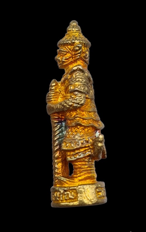 รูปหล่อลอยองค์ท้าวเวสสุวรรณ อาจารย์อิฏฐ์ วัดจุฬามณี ปี 2545 (ตอกโค้ต) สร้างน้อย หายาก!!