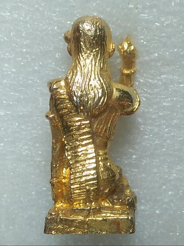 นางกวักขนาดบูชา กะไหล่ทอง ไม่ทราบวัด