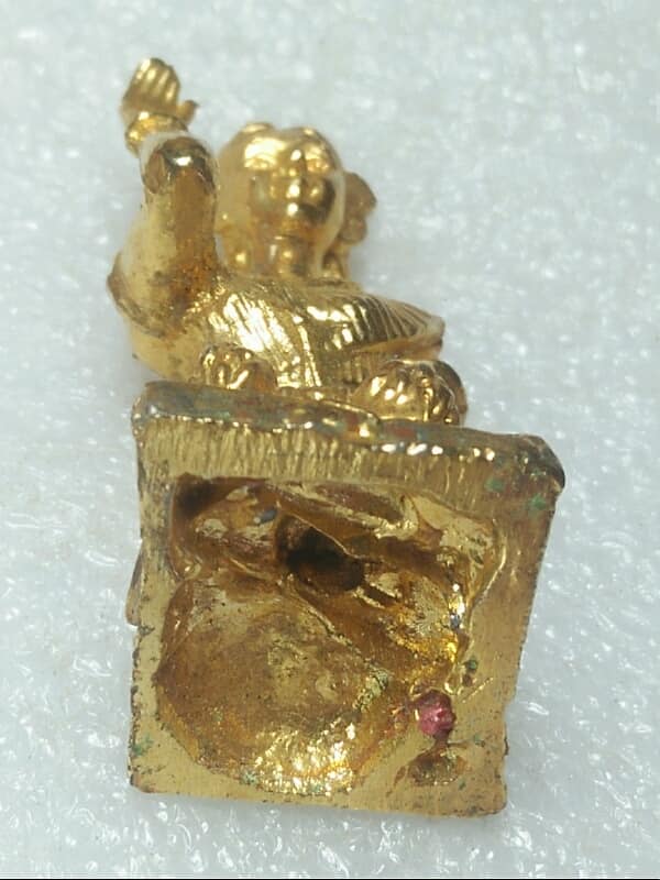 นางกวักขนาดบูชา กะไหล่ทอง ไม่ทราบวัด
