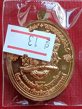 เหรียญหลวงพ่อพัฒน์ วัดห้วยด้วน รุ่น ราชาพยัคฆ์ เสือ2 รก.13 เนื้อสัตตะ ยา3สี