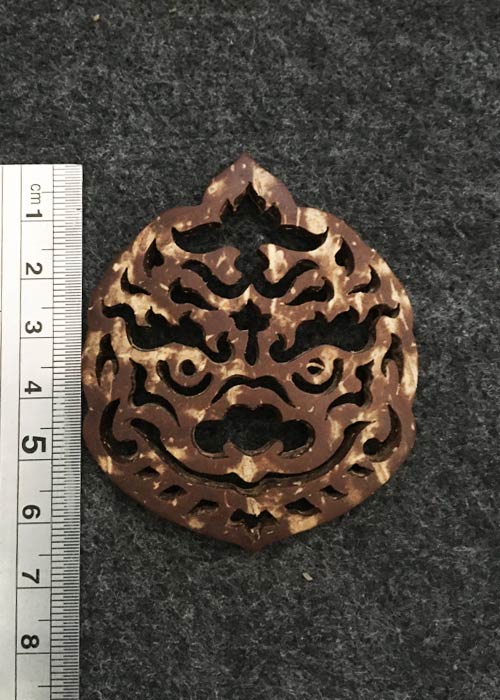 กะลาฉลุลาย ท้าวเวส กลม