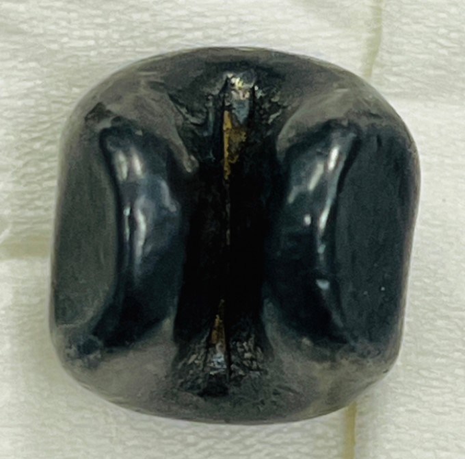 พดด้วงเงิน ขนาด 1 บาท ตรามงกุฎ-กงจักร รัชกาลที่4 