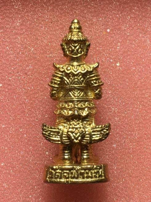 รูปหล่อลอยองค์ ท้าวเวสสุวรรณ 2 หน้า ปีพ.ศ. 2545 วัดจุฬามณี สมุทรสงคราม