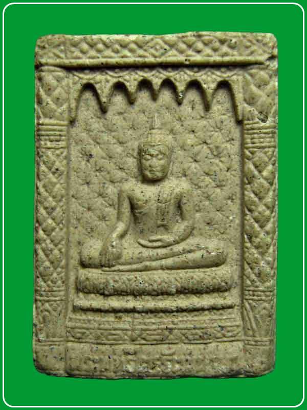 พระผงเนื้อกระเบื้องหลังคาพระวิหาร หลวงพ่อโต พระพุทธไตรรัตนนายก วัดกัลยาณมิตรวรมหาวิหาร ปี2537 กทม.