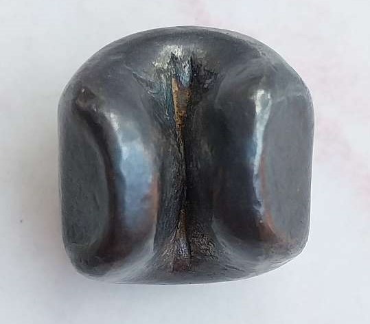 พดด้วงเงิน ขนาด 1 บาท ตรามงกุฎ-กงจักร รัชกาลที่4 ตราสวย