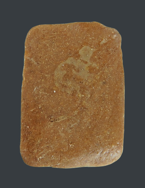 พระสมเด็จมีกิน เนื้อผงน้ำมัน อาจารย์ลอย โพธิ์เงิน พิมพ์ปรกโพธิ์ ๒๕๑๘