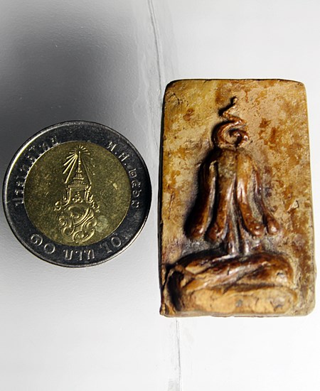 E408พระฤาษีพ่อแก่ หลังยันต์เต็ม เนื้อดินผสมผง หลวงปู่ทอง อายะนะ วัดราชโยธา (ลาดบัวขาว) กรุงเทพมหานคร