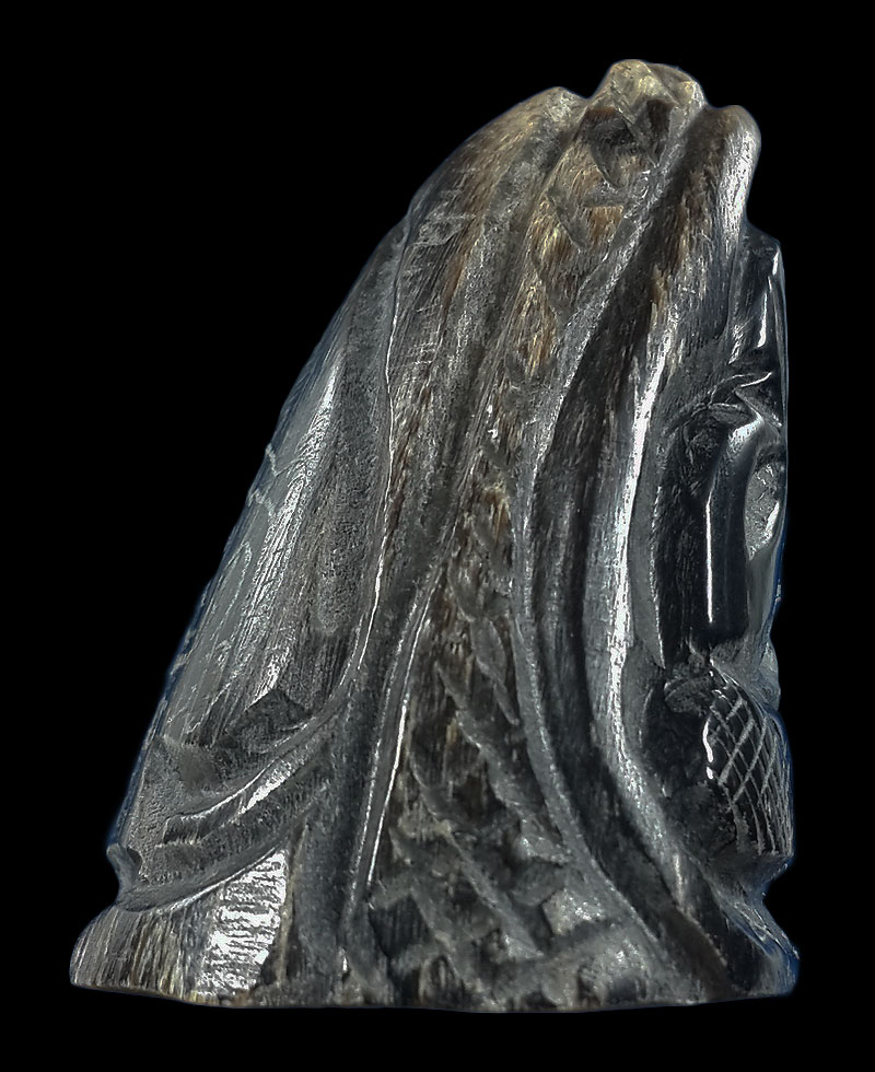 พระปิดตาเขาควายแกะ มีจาร 