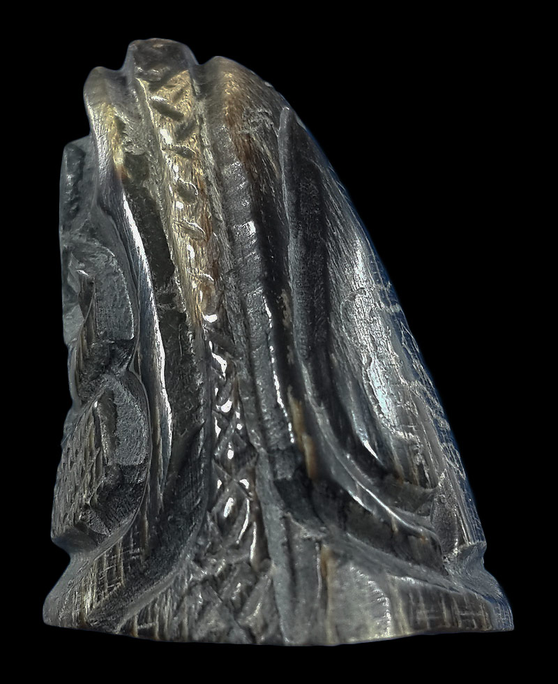 พระปิดตาเขาควายแกะ มีจาร 