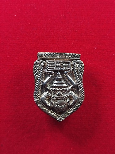 เหรียญหล่อเสมาหนุนดวง(พระราหู) เนื้อชนวน หลวงพ่อขันติ