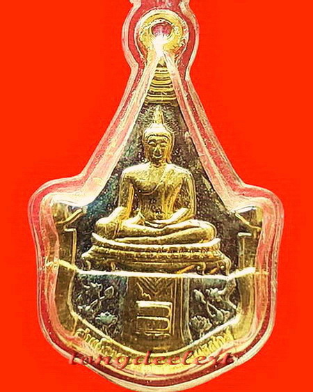 เหรียญพระพุทธญาณนเรศวร์ วัดญาณสังวราราม สมเด็จพระญาณสังวรปลุกเสก ปี 2527 กะไหล่เงิน-ทองค่ะ