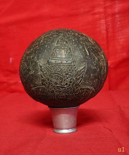 กะลามหาอุด แกะราหูอมจันทร์ ไม่มีตา ลูกใหญ่