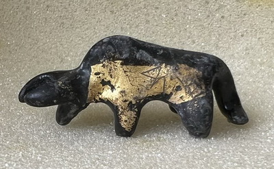 วัวธนู หลวงพ่อสังข์ วัดนากันตม อุดผงวิเศษเนื้อผง ว่าน108ชนิด ผสมครั่งพุทรา ปิดทองพร้อมจาร