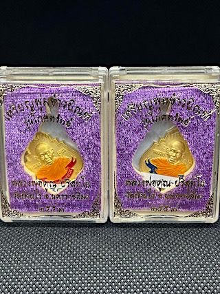 เหรียญพุ่มข้าวบิณฑ์ รุ่นโภคทรัพย์ 2 เหรียญ หลวงพ่อคูณ วัดบ้านไร่