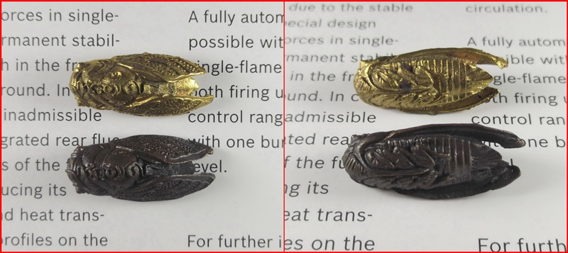 พญาจั๊กจั่น มหาลาภ เรียกเงินกวักทองเสียงมหาเสน่ห์ ท่านพ่ออาด วัดตะพุนทอง จ.ระยอง ปี 2551 ชุด 2 องค์ 