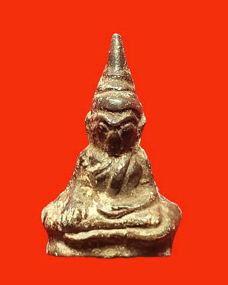 พระท่ากระดาน วัดถ้ำองจุ จ.กาญจนบุรี เนื้อตะกั่วเก่าหลังจาร ส วยมากค่ะ