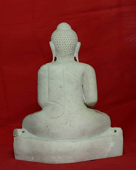 พระบูชาหินแกะ ศิลปะพม่า หน้าตัก 9 นิ้ว..../ท