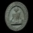 รูปเหมือนหลวงพ่อแดงนั่งเต็มองค์ เนื้อว่านรูปไข่ลายกนกหลังยันต์ ฝังเพชรหน้าทั่ง