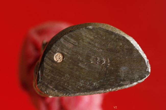 รูปเหมือนปั๊มรุ่นแรกเทพประทานพร หลวงพ่อคูณ เนื้อนวโลหะ ปี36 คอไม่ราน กล่องเดิม บัครรับรองพระแท้