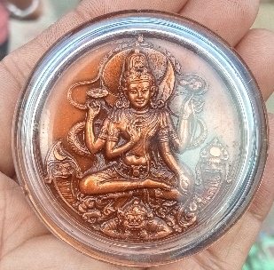 เหรียญจตุคามรามเทพ เนื้อทองแดงปัดเงา รุ่น"สัจจะอธิษฐาน" 