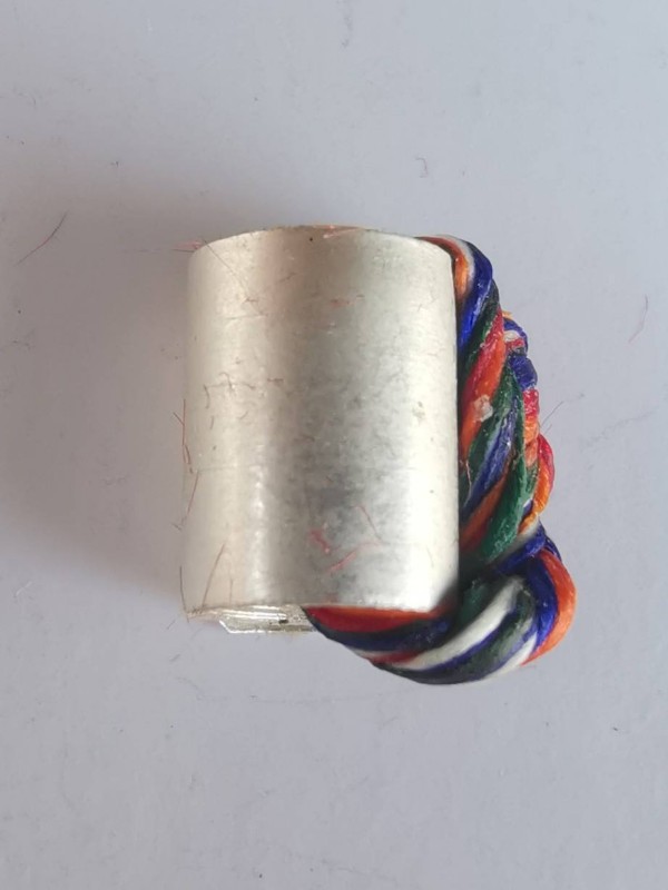 ตะกรุดลูกอมโลกธาตุ (((เนื้อเงิน)) กล่องเดิม พระมหาสุรศักดิ์ วัดประดู่พระอารามหลวง สมุทรสงคราม