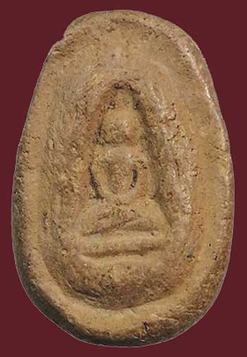 *พิมพ์สมาธิเม็ดบัว ดินเผา ท่านเจ้าคุณโพธิ์ วัดชัยพฤกษ์มาลา ตลิ่งชัน*