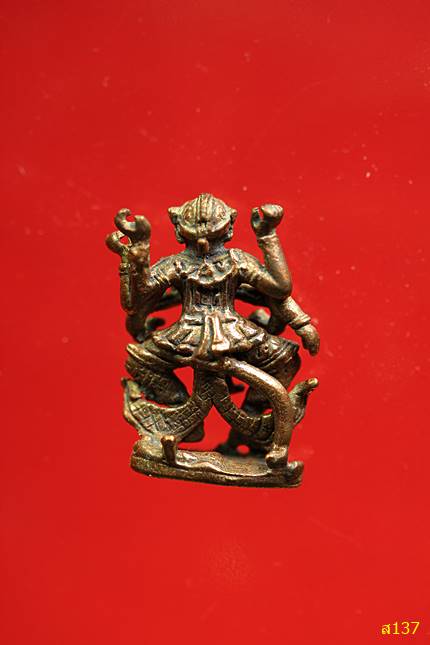 หนุมานสี่กรหลวงพ่อแล วัดพระทรง ปี 2550 เนื้อนวะ พร้อมกล่องเดิม