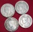 เหรียญครุฑ 1 บาท ร.9 ปี17 (4เหรียญ)