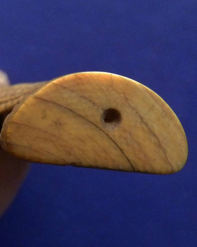 พระนาคปรก งาช้างแกะเก่า ถึงยุคหลวงพ่อเดิม วัดหนองโพธิ์ สูงเกือบ 4 ซ.ม.+บัตร DD-Pra