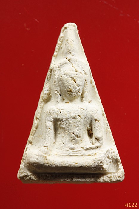 พระนางพญา (ผสมไม้ช่อฟ้า วัดระฆัง) วัเเจ้าอาม กล่องเดิม