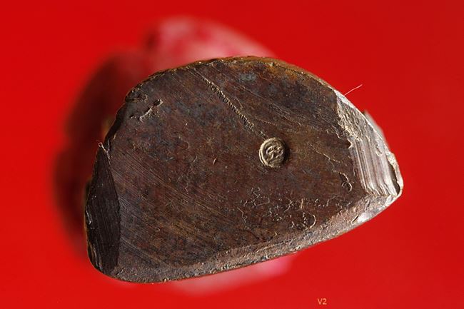 รูปเหมือนปั๊มรุ่นแรกเทพประทานพร หลวงพ่อคูณ เนื้อทองแดง ปี36 ด.แตกคอไม่ราน กล่องเดิม บัครรับรองพระแท้