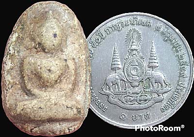 *พระผงกรุวัดอัมพวา บางกอกน้อย กรุงเทพฯ พิมพ์วัดพลับ สมาธิ*